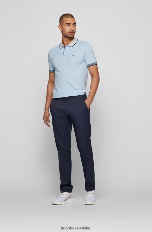 Hugo Boss Koszulka polo hugo slim fit z logo w kolorze jasnoniebieskim jasny niebieski R0X0H61769