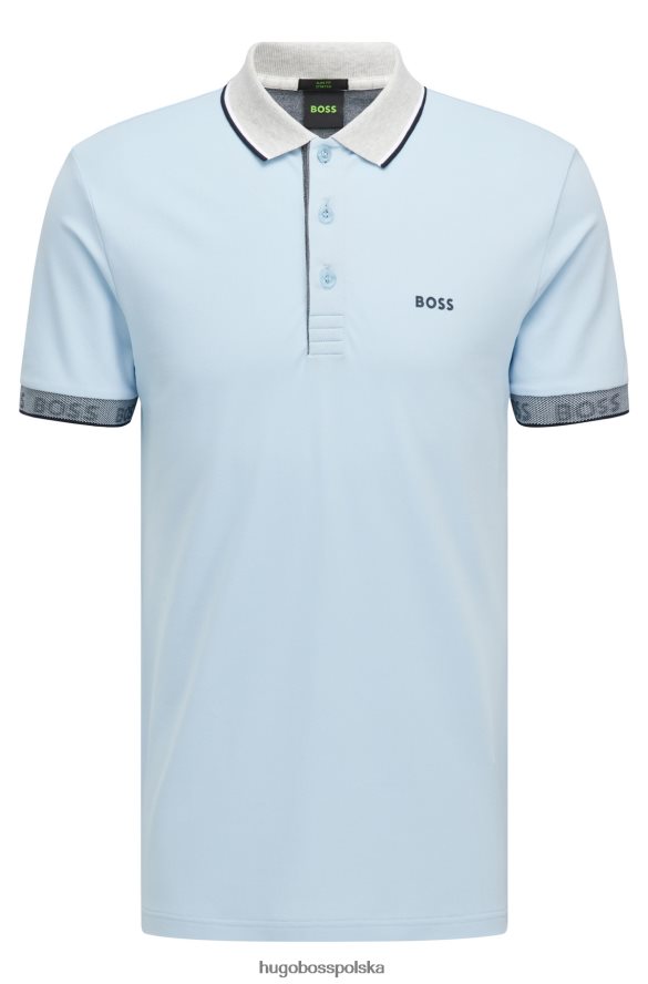 Hugo Boss Koszulka polo hugo slim fit z logo w kolorze jasnoniebieskim jasny niebieski R0X0H61769