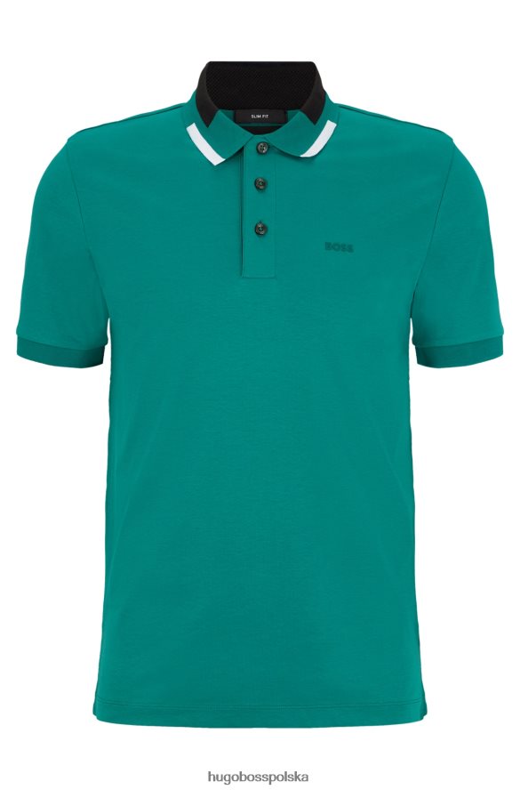 Hugo Boss Koszulka polo hugo slim-fit z merceryzowanej bawełny w kolorze jasnozielonym jasnozielony R0X0H62031