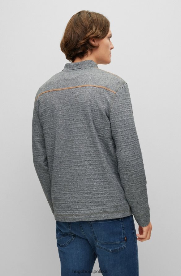 Hugo Boss Koszulka polo hugo z bawełny piqu¦ z silikonowym logo w kolorze jasnoszarym jasnoszary R0X0H62648