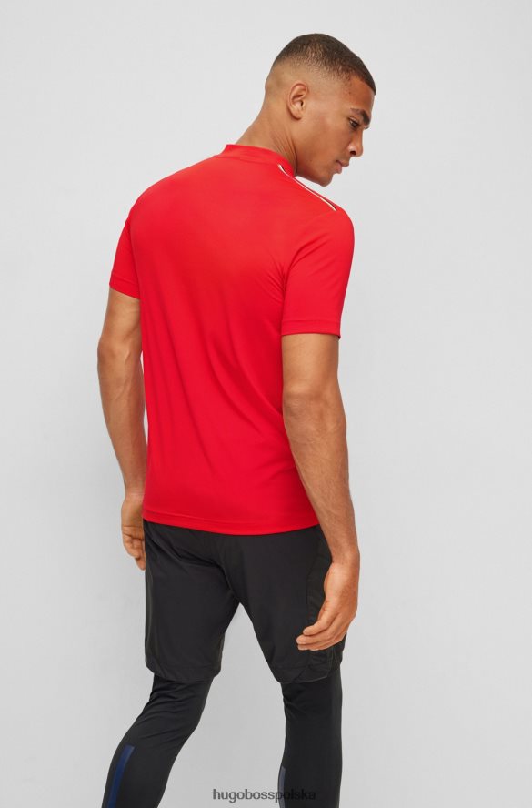 Hugo Boss Koszulka polo o dopasowanym kroju x Matteo Berrettini z elastycznej siateczki czerwony R0X0H64026