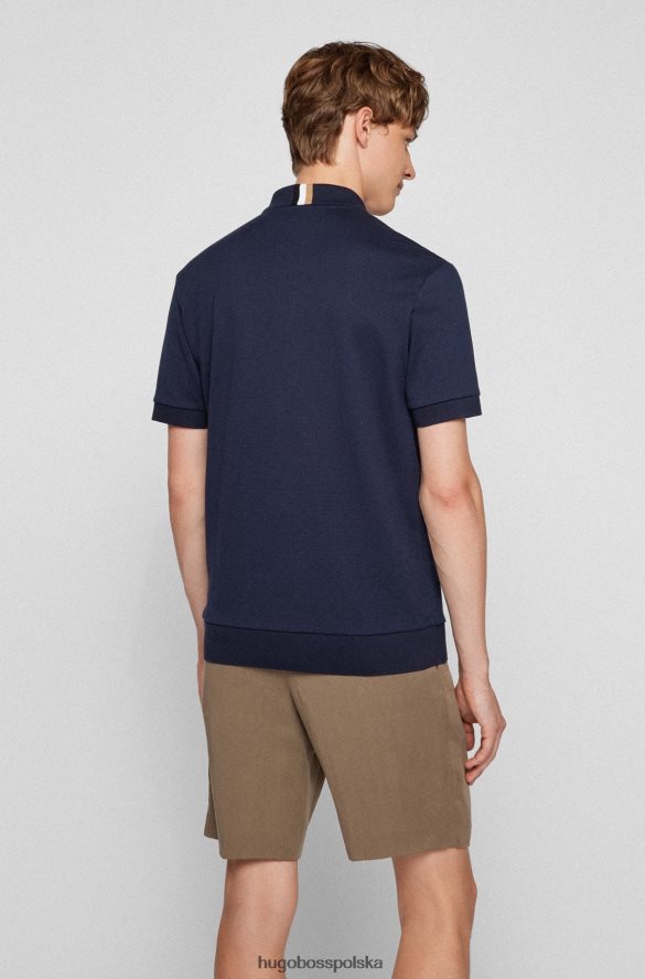 Hugo Boss Koszulka polo o regularnym kroju z ciemnoniebieskiej bawełny merceryzowanej hugo ciemny niebieski R0X0H61894