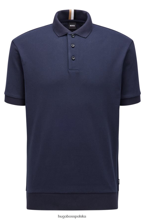 Hugo Boss Koszulka polo o regularnym kroju z ciemnoniebieskiej bawełny merceryzowanej hugo ciemny niebieski R0X0H61894