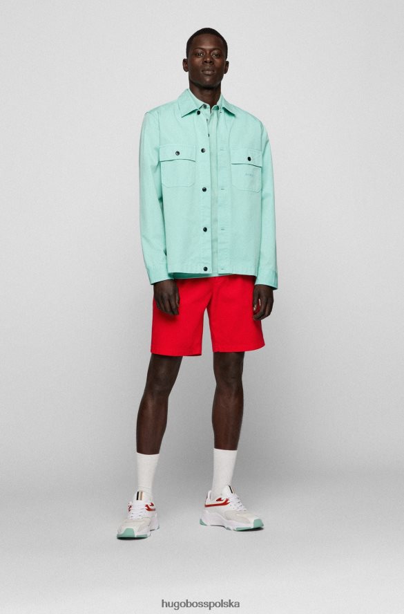 Hugo Boss Koszulka polo slim-fit z elastycznej bawełny z naszywką z logo w kolorze jasnozielonym hugo jasnozielony R0X0H61620