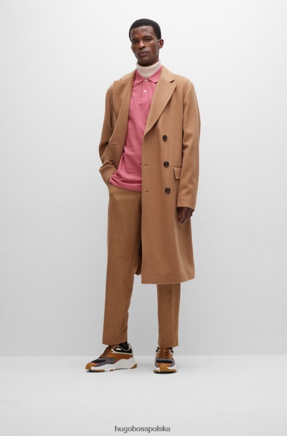 Hugo Boss Koszulka polo z bawełny organicznej z haftowanym logo w kolorze jasnoróżowym hugo jasnoróżowy R0X0H61177