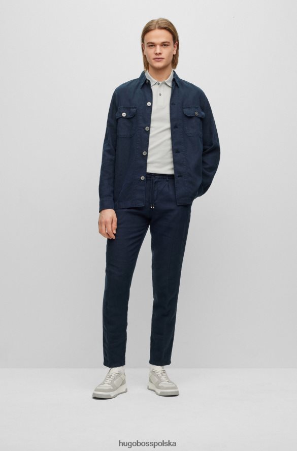 Hugo Boss Koszulka polo z bawełny organicznej z haftowanym logo w kolorze jasnoszarym hugo jasnoszary R0X0H61189