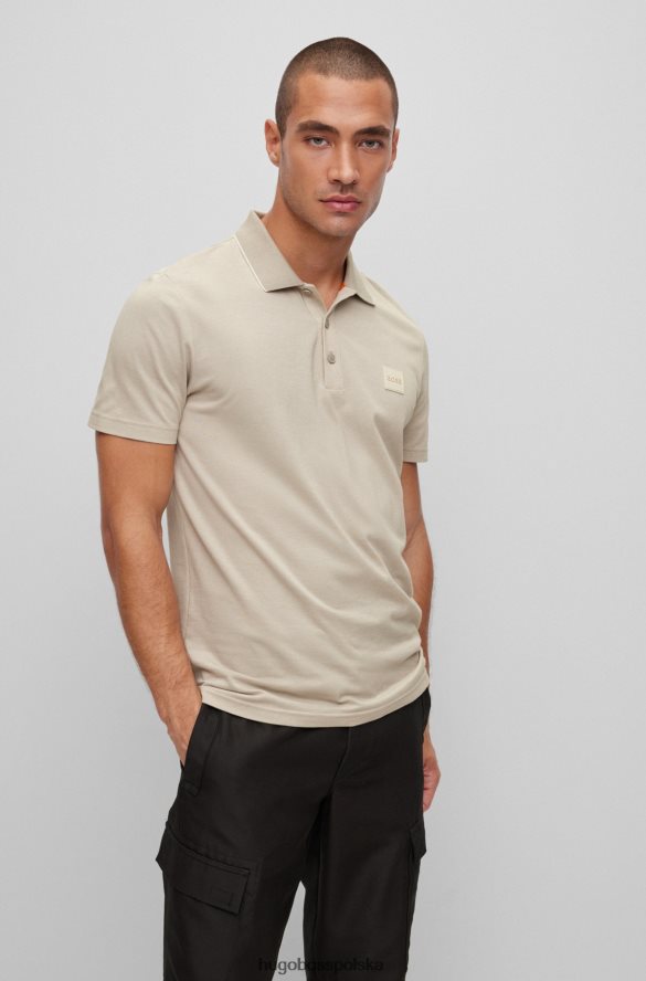 Hugo Boss Koszulka polo z bawełny oxford i logo Hugo w kolorze jasnoszarym jasnoszary R0X0H62465