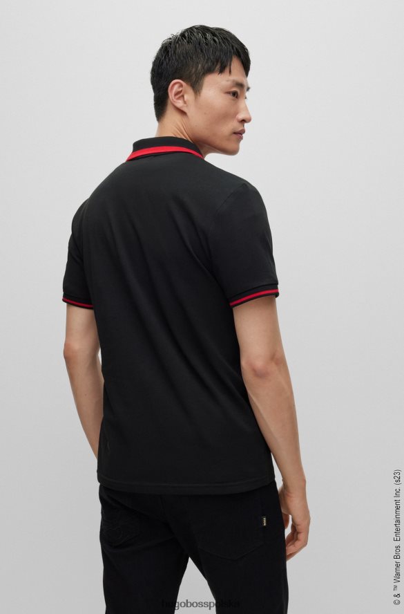 Hugo Boss Looney Tunes x Hugo Koszulka polo z bawełnianej piki czarny R0X0H64257