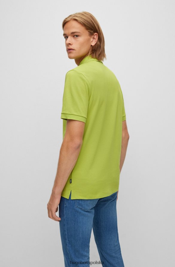 Hugo Boss Zielona koszulka polo Hugo z bawełny organicznej z haftowanym logo zielony R0X0H61187