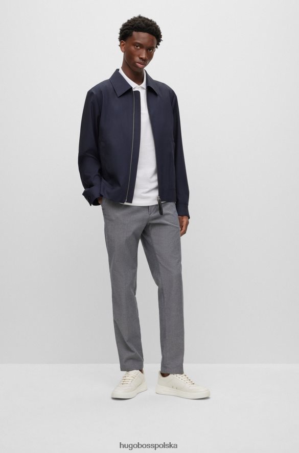 Hugo Boss biała koszulka polo Hugo z bawełny organicznej z haftowanym logo biały R0X0H61941