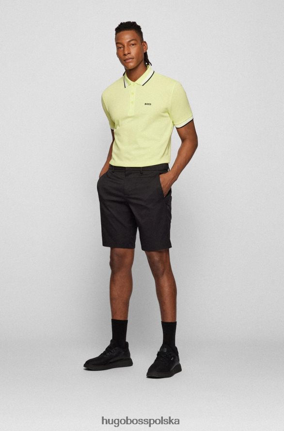 Hugo Boss koszulka polo niełuskana 50468983 jasnozielona jasnozielony/jasnoniebieski/jasnoróżowy/pastelowy róż/czerwony/jasnoróżowy/czarny/ciemnoróżowy/jasnobeżowy/ciemnoszary/ciemnoniebieski R0X0H694
