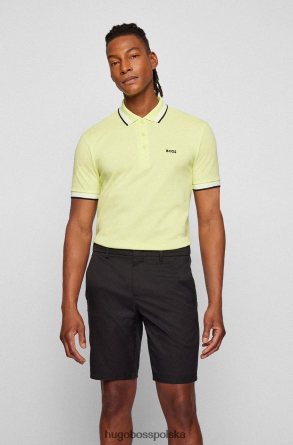 Hugo Boss koszulka polo niełuskana 50468983 jasnozielona jasnozielony/jasnoniebieski/jasnoróżowy/pastelowy róż/czerwony/jasnoróżowy/czarny/ciemnoróżowy/jasnobeżowy/ciemnoszary/ciemnoniebieski R0X0H694