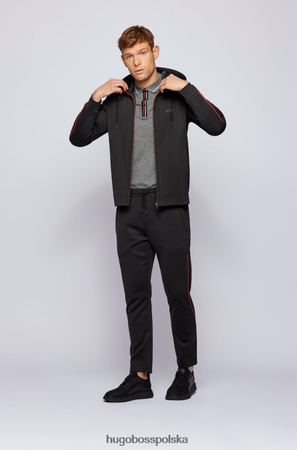 Hugo Boss koszulka polo paddy2 50456114 czarna czarny/granatowy R0X0H6208