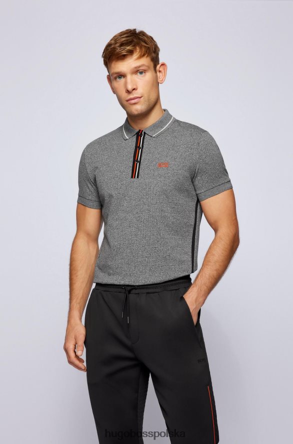 Hugo Boss koszulka polo paddy2 50456114 czarna czarny/granatowy R0X0H6208