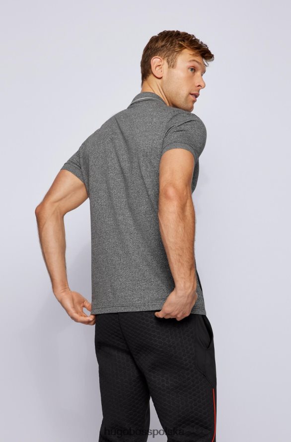 Hugo Boss koszulka polo paddy2 50456114 czarna czarny/granatowy R0X0H6208