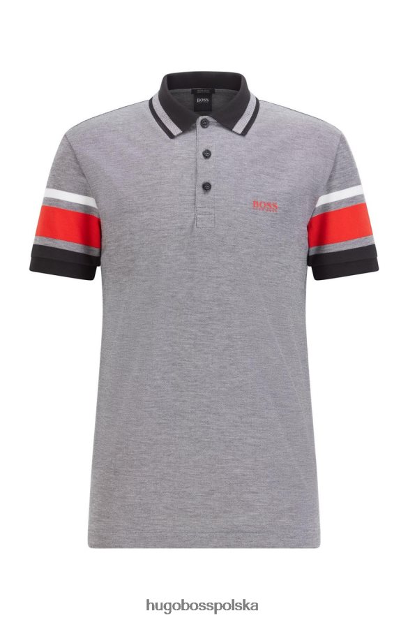 Hugo Boss koszulka polo paddy7 50448590 czarna czarny/granatowy R0X0H6297