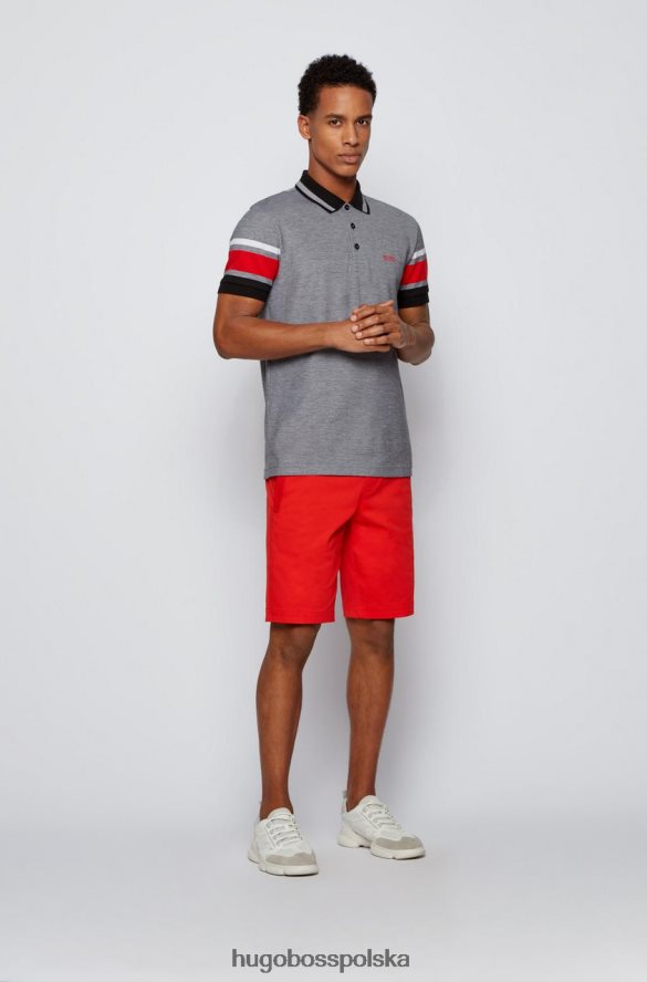 Hugo Boss koszulka polo paddy7 50448590 czarna czarny/granatowy R0X0H6297