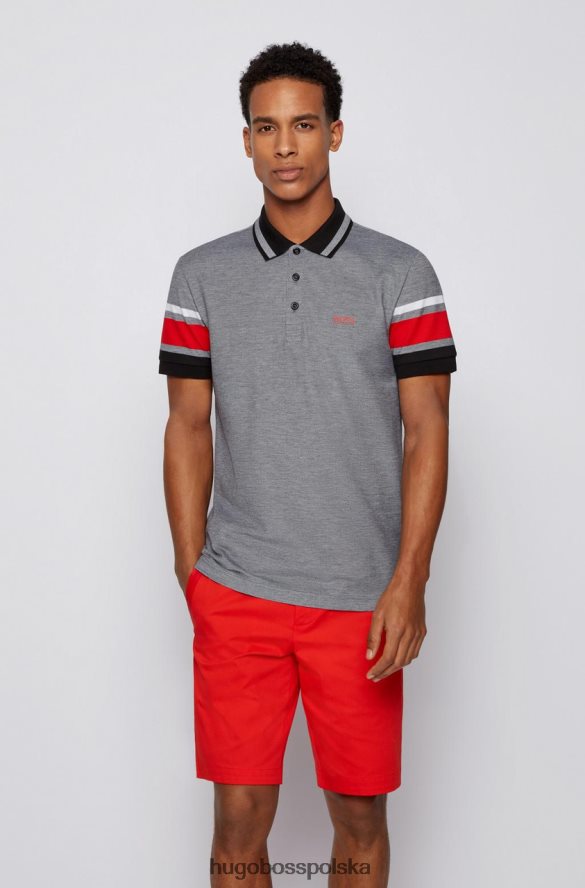 Hugo Boss koszulka polo paddy7 50448590 czarna czarny/granatowy R0X0H6297