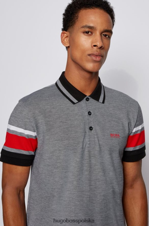 Hugo Boss koszulka polo paddy7 50448590 czarna czarny/granatowy R0X0H6297
