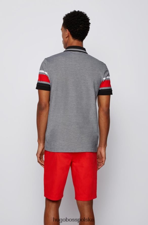 Hugo Boss koszulka polo paddy7 50448590 czarna czarny/granatowy R0X0H6297