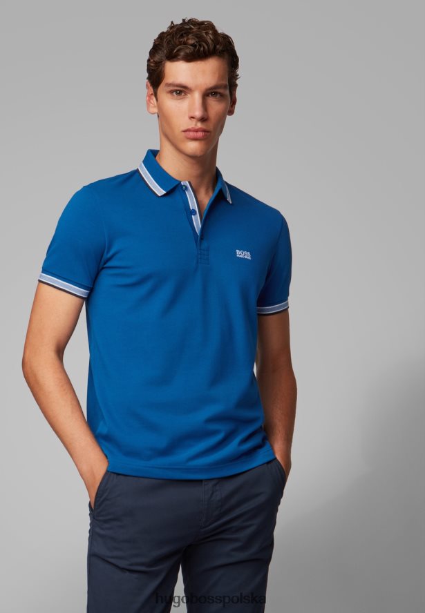 Hugo Boss koszulka polo paddy nr - 50198254 niebieska niebieski/biały/granatowy/czerwony R0X0H6365