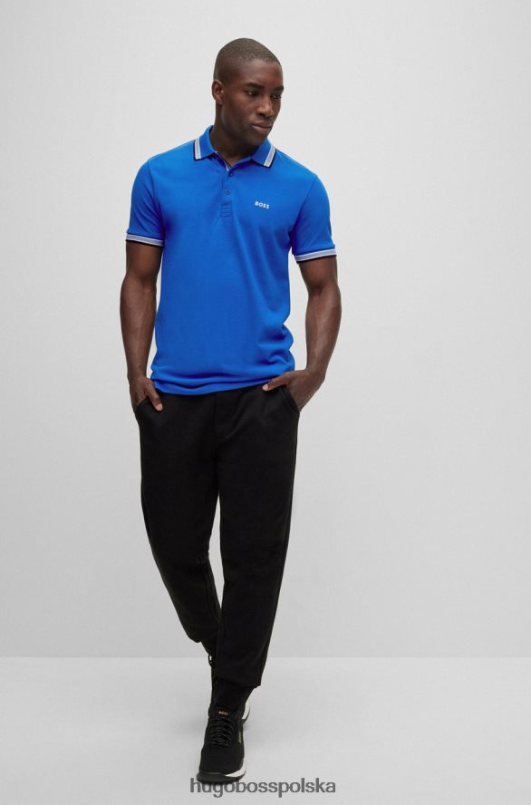 Hugo Boss koszulka polo paddy nr 50469055 niebieska niebieski/granatowy/czerwony/biały R0X0H6131
