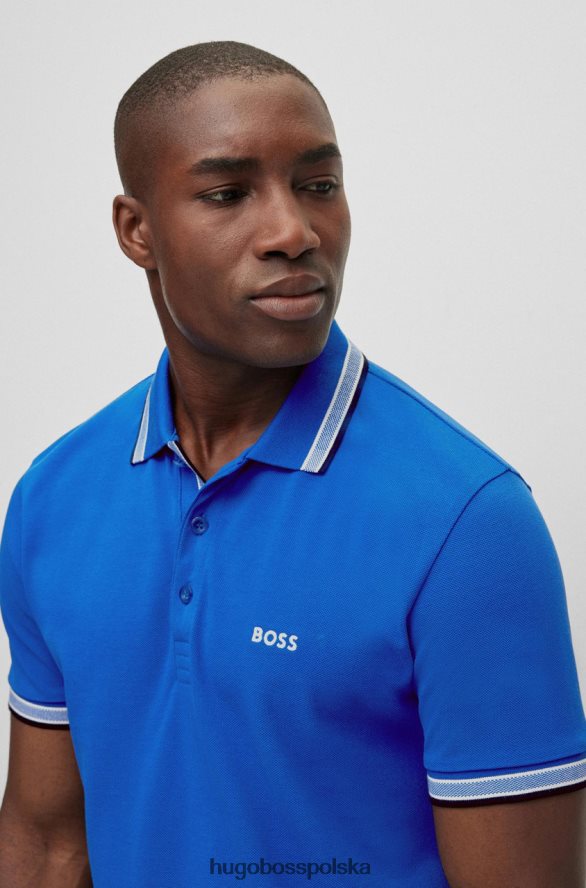 Hugo Boss koszulka polo paddy nr 50469055 niebieska niebieski/granatowy/czerwony/biały R0X0H6131