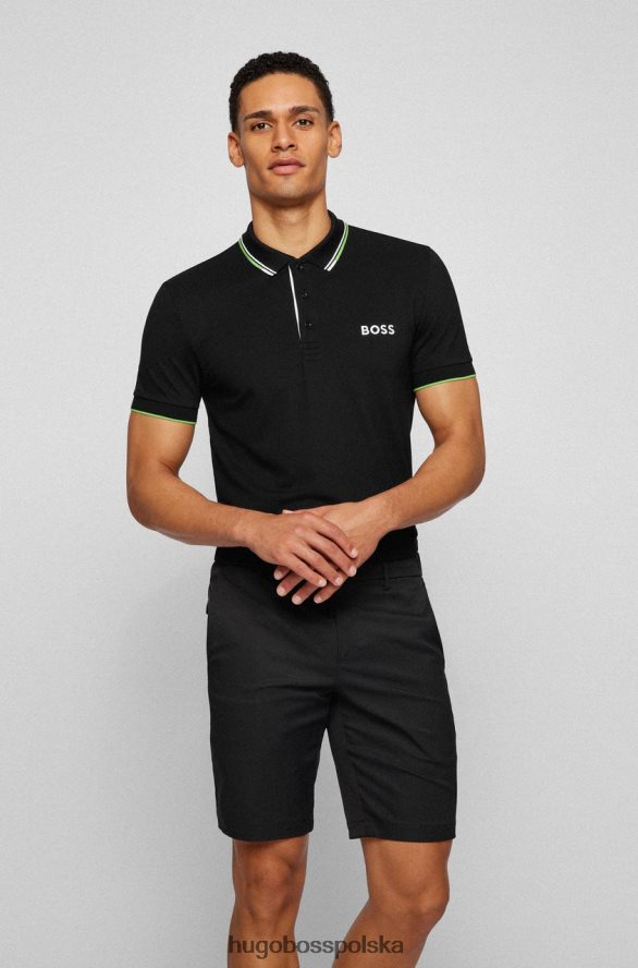 Hugo Boss koszulka polo paddy pro nr 50469102 czarna czarny R0X0H6130