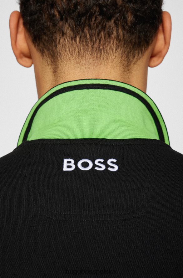 Hugo Boss koszulka polo paddy pro nr 50469102 czarna czarny R0X0H6130