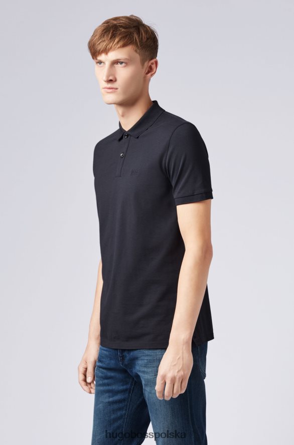 Hugo Boss koszulka polo pallas nos - 50303542 biała biały/granatowy/czarny R0X0H6442