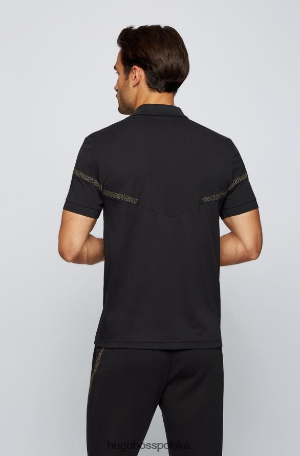 Hugo Boss koszulka polo paul pixel 50464578 czarna czarny/granatowy R0X0H6207