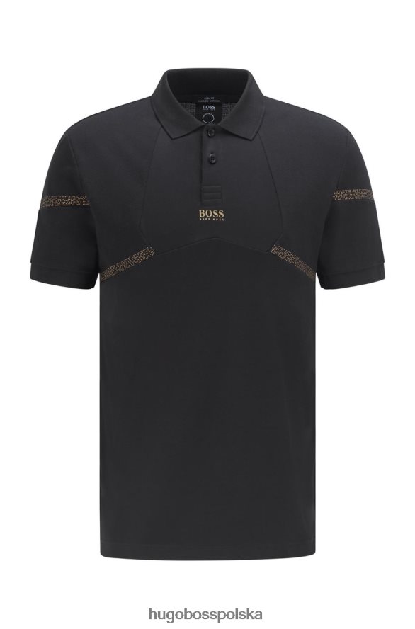 Hugo Boss koszulka polo paul pixel 50464578 czarna czarny/granatowy R0X0H6207