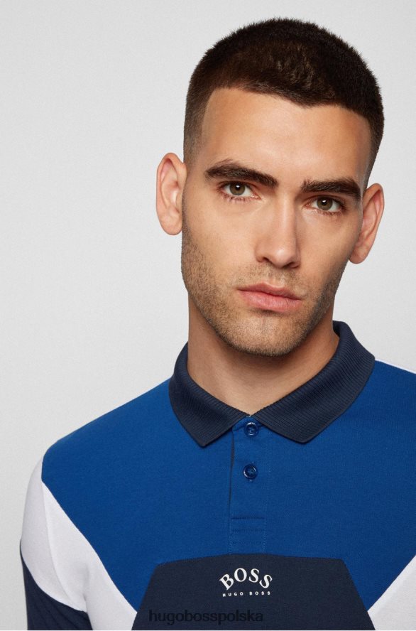 Hugo Boss koszulka polo paule1 50457042 zielona zielono-niebieski R0X0H6200