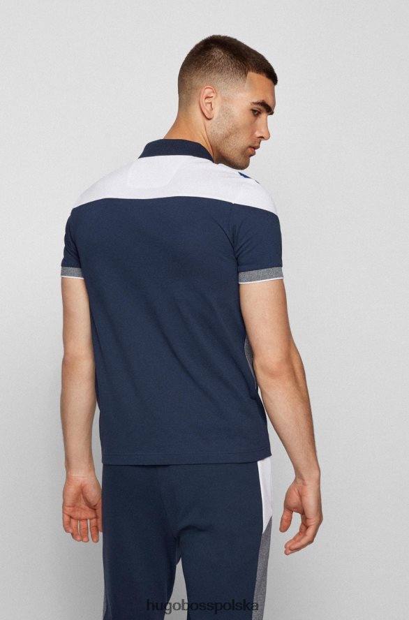 Hugo Boss koszulka polo paule1 50457042 zielona zielono-niebieski R0X0H6200