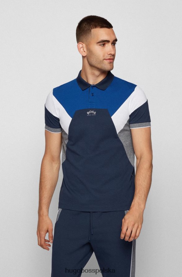 Hugo Boss koszulka polo paule1 50457042 zielona zielono-niebieski R0X0H6200