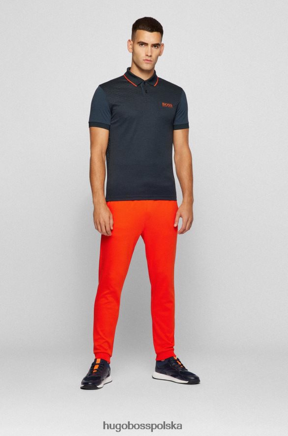 Hugo Boss koszulka polo pauletech 50456116 czarna czarny R0X0H6206