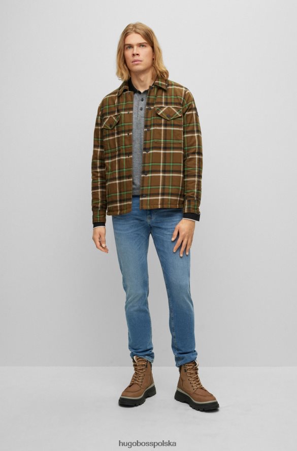 Hugo Boss koszulka polo z bawełny piqu¦ z logo w kolorze ciemnoszarym hugo ciemno szary R0X0H63142