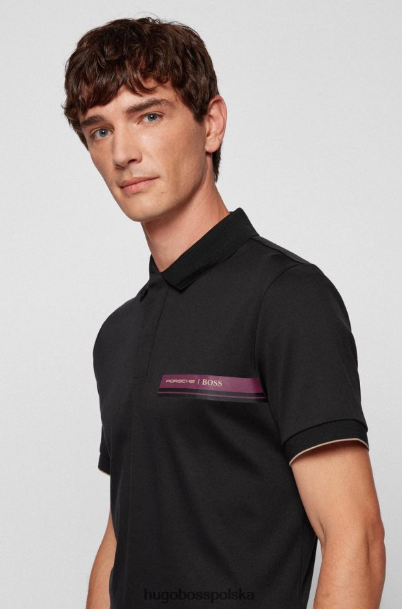 Hugo Boss x porsche polo phillipson 50457012 fioletowy fioletowy/czarny R0X0H6187