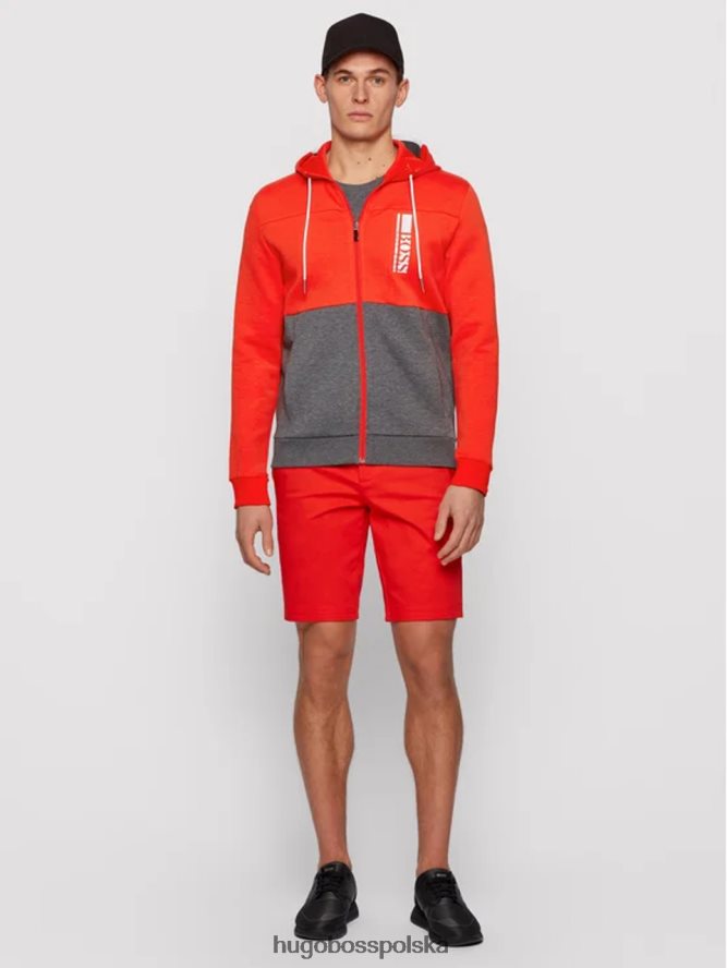 Hugo Boss Bluza zapinana na zamek saggy 50447024 granatowa granatowy/szary/pomarańczowy R0X0H6239