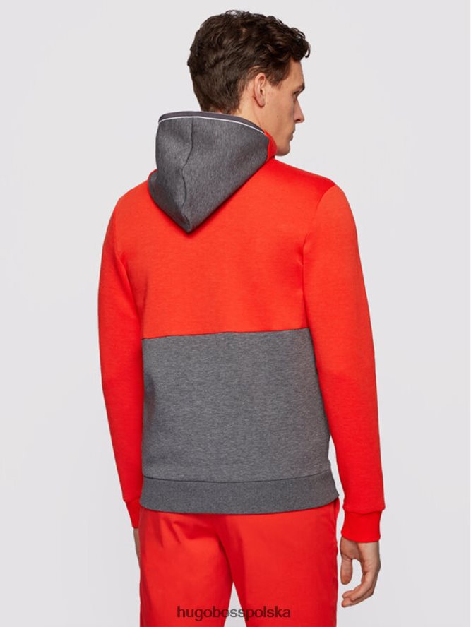 Hugo Boss Bluza zapinana na zamek saggy 50447024 granatowa granatowy/szary/pomarańczowy R0X0H6239