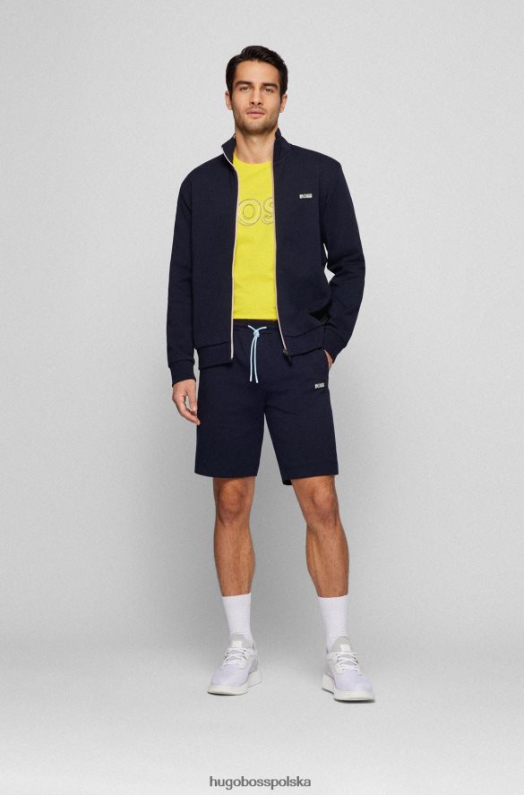 Hugo Boss Hugo bawełniana koszulka o regularnym kroju z grafiką logo w kolorze żółtym żółty R0X0H63248