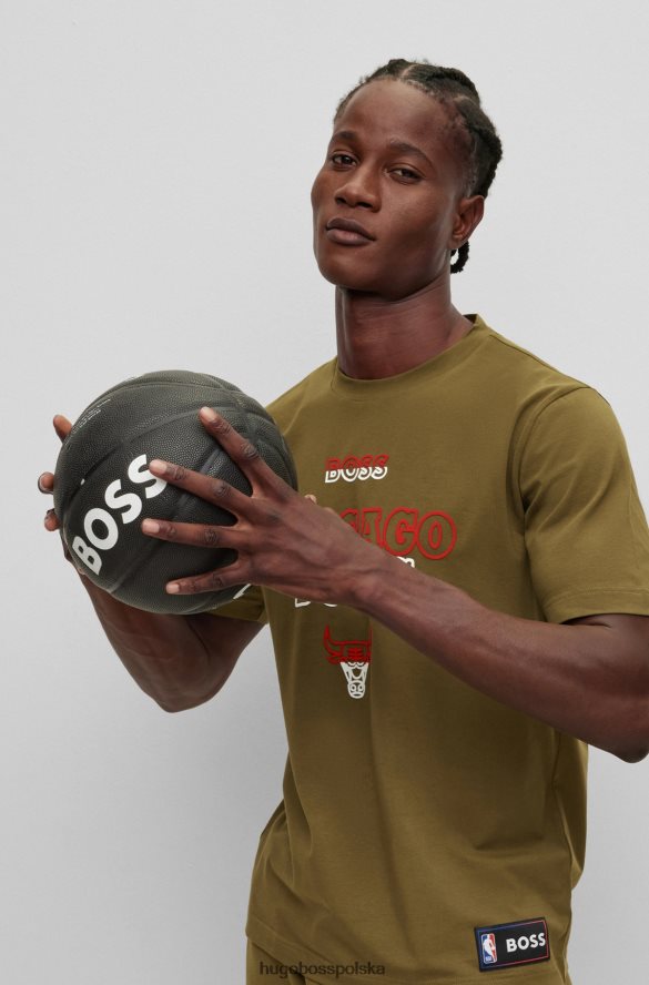Hugo Boss Koszulka NBA z elastycznej bawełny byki NBA R0X0H61779