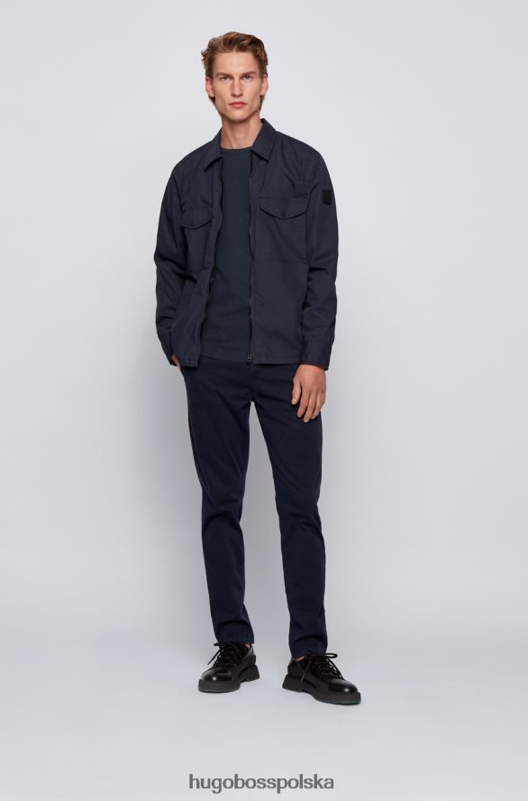 Hugo Boss Koszulka l/s tempest 50401846 zielona zielony/niebieski/naturalny R0X0H6376