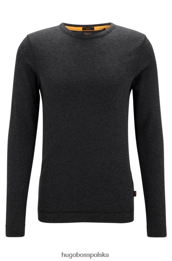 Hugo Boss Koszulka l/s tempest 50472309 czarna czarny/zielony/beżowy R0X0H634