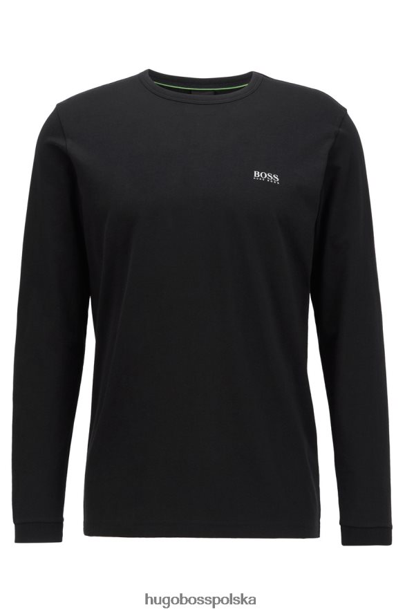 Hugo Boss Koszulka l/s togn 50399925 czarna czarny szary R0X0H6423