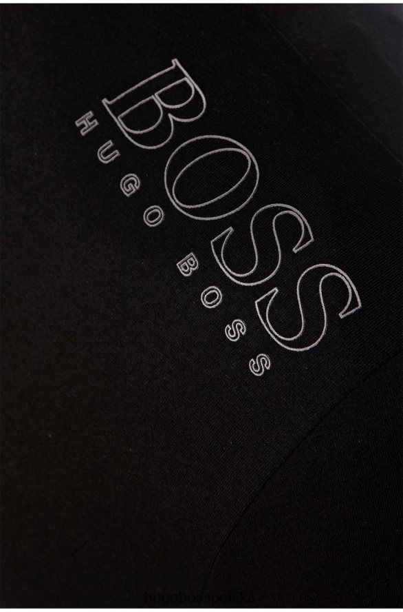 Hugo Boss Koszulka l/s togn 50399925 czarna czarny szary R0X0H6423
