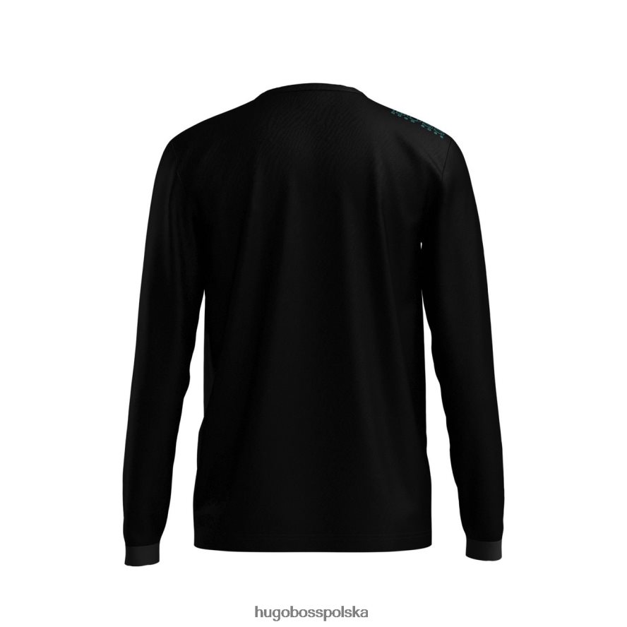 Hugo Boss Koszulka l/s togn 50399925 czarna czarny szary R0X0H6423