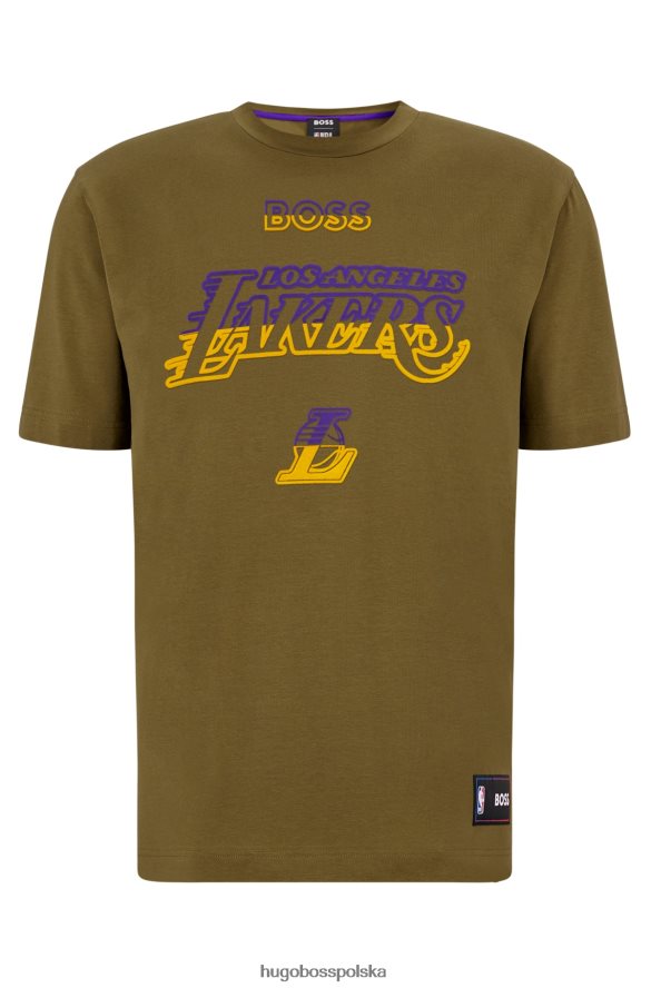 Hugo Boss NBA i koszulka z rozciągliwej bawełny Lakers z NBA R0X0H61780