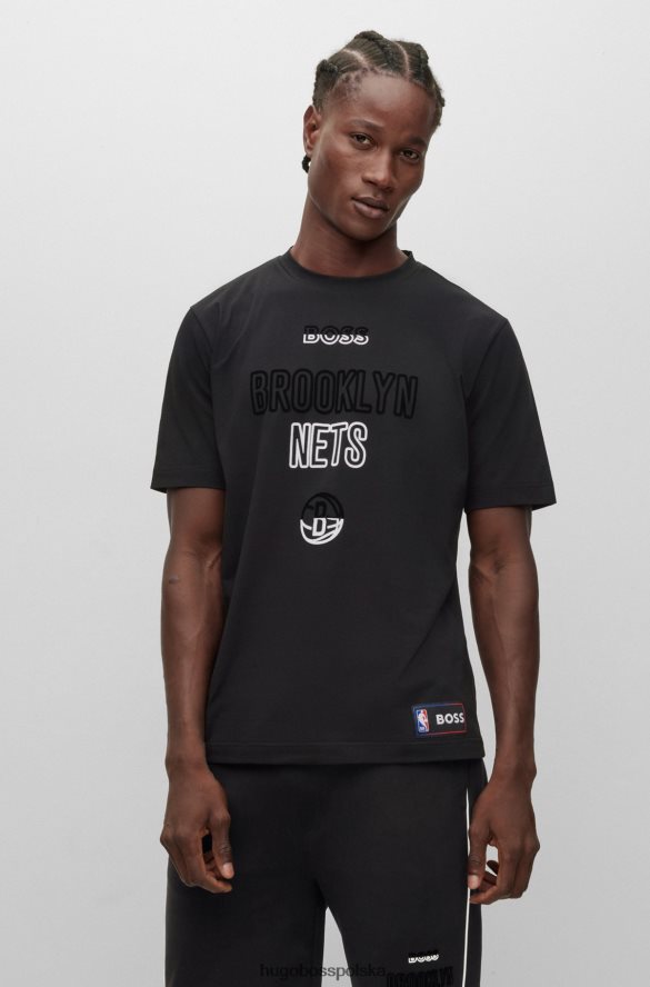 Hugo Boss & NBA nowa koszulka z elastycznej bawełny siatki NBA R0X0H61785