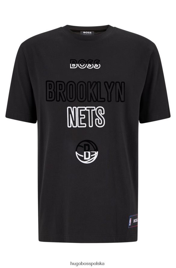 Hugo Boss & NBA nowa koszulka z elastycznej bawełny siatki NBA R0X0H61785